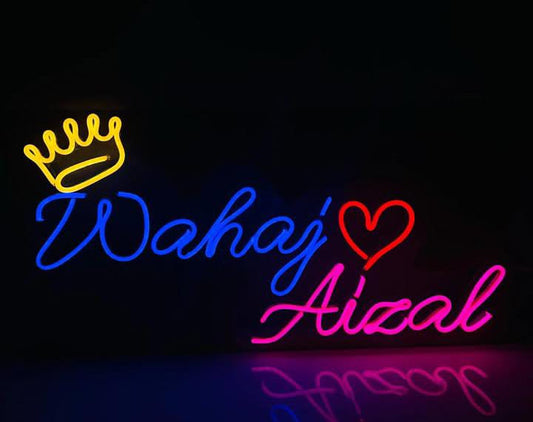 Customise Couple Name Neon Sign