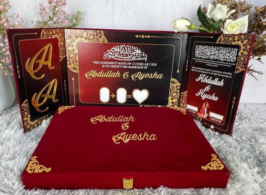 Customise 3 Layer's Booklet With Box Real Pic Attached!