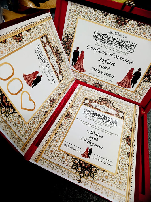 Customise Nikkah Booklet with Box