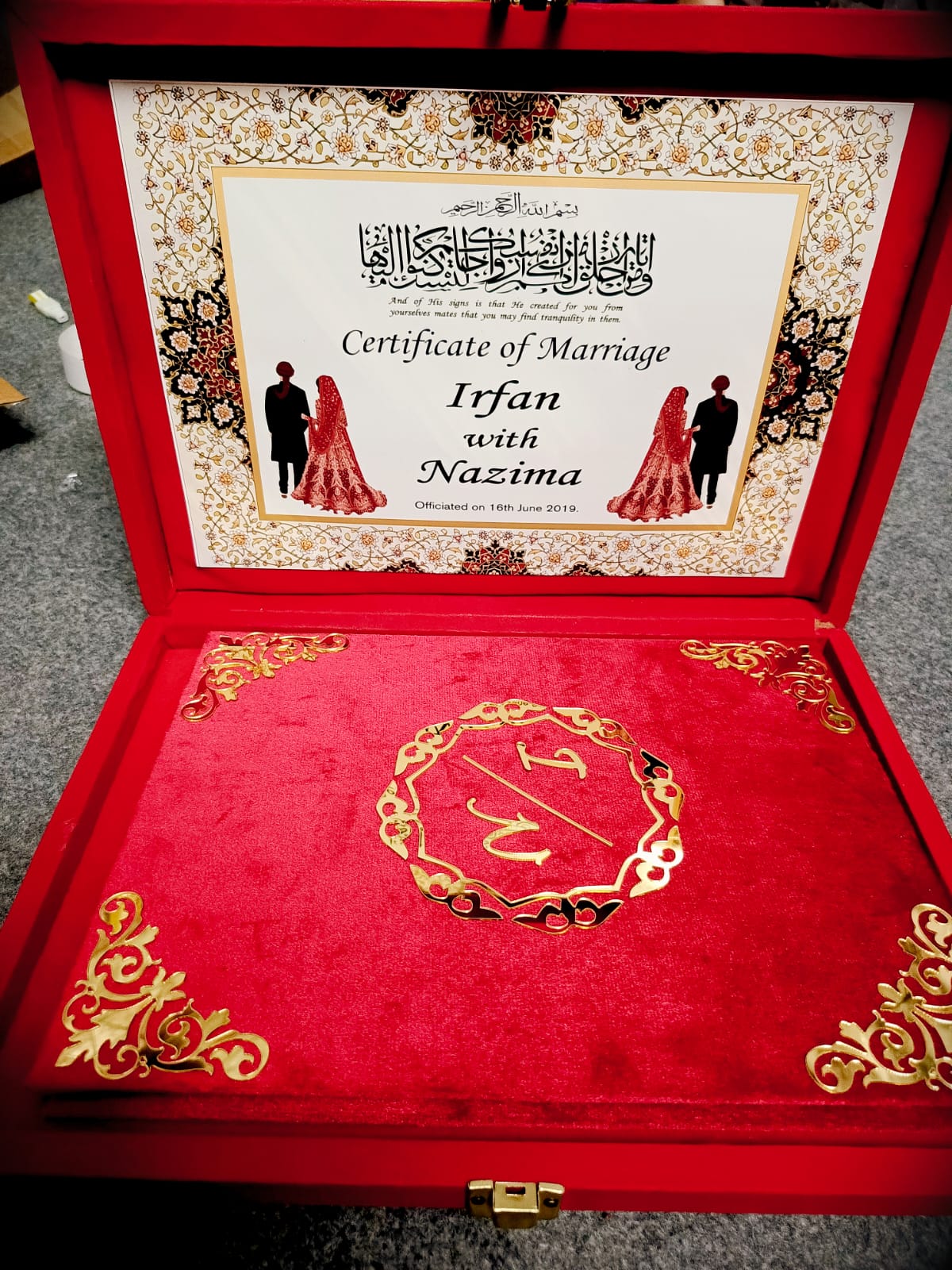 Customise Nikkah Booklet with Box