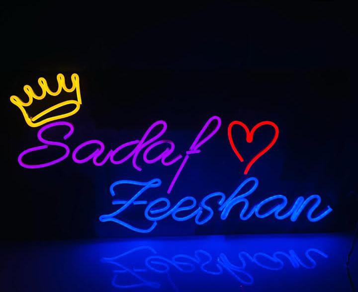 Customise Couple Name Neon Sign