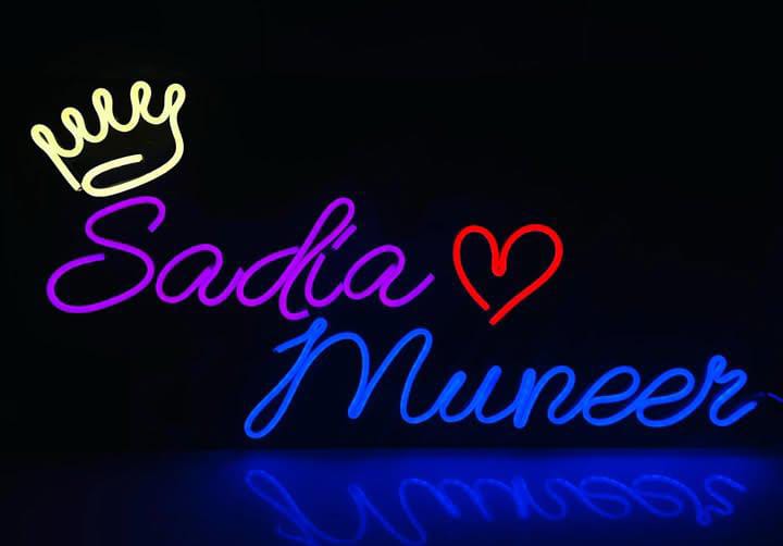 Customise Couple Name Neon Sign