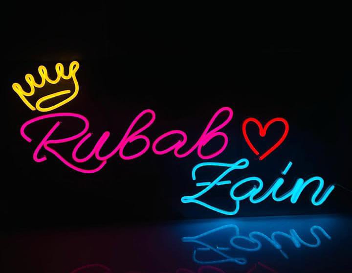 Customise Couple Name Neon Sign