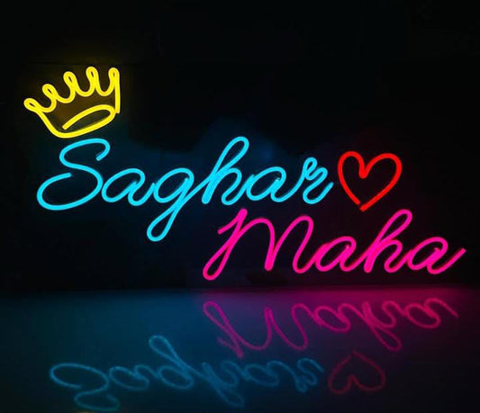 Customise Couple Name Neon Sign
